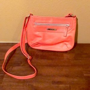 Nine West Orange Faux Leather Purse